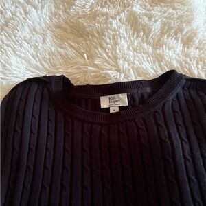 Kim Rogers Classic Black Cotton Sweater